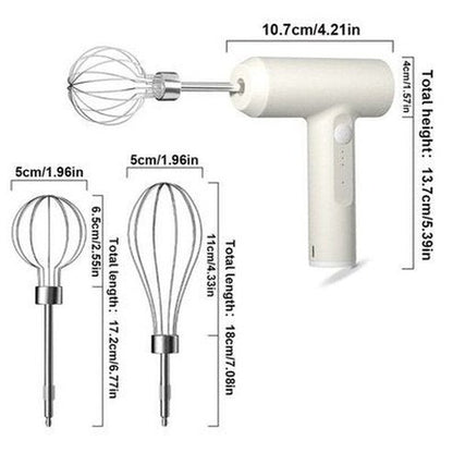 Manual Electric Cream Whipper Food Mixers & Blenders Electric Cordless Egg Beater USB Cream Whipper · Dondepiso