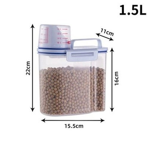 Food Container Sealed Food Storage Containers White-1.5L 1.5L/2.5L Kitchen Food Storage Container Sealed · Dondepiso