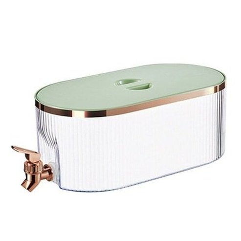 Water Container With Faucet Food Storage Containers Light Green 5.3L Fridge Water Container With Faucet · Dondepiso