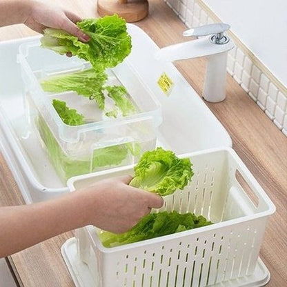 Clear Food Storage Box Food Storage Containers Clear Clear Fridge Food Storage Box With Strainer · Dondepiso