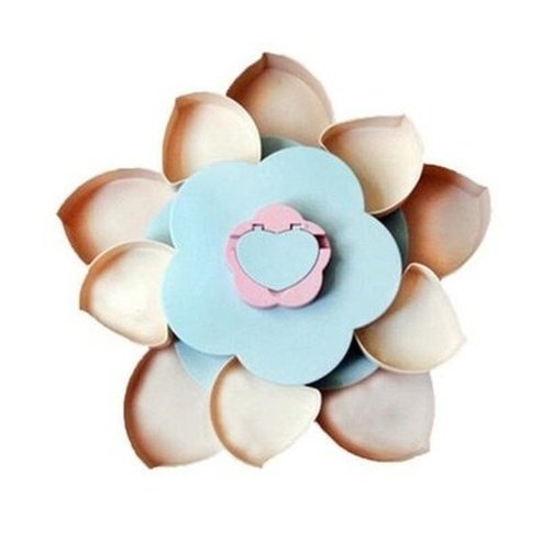 Flower Snack Box Food Storage Containers Blue Cute Rotating Flower Petal Snack Storage Box · Dondepiso