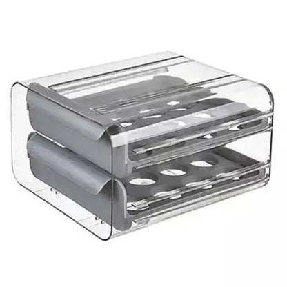 Egg Storage Box Food Storage Containers Gray Egg Storage Container With Drawer Box · Dondepiso