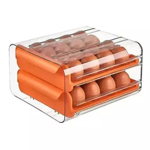 Egg Storage Box Food Storage Containers Orange Egg Storage Container With Drawer Box · Dondepiso