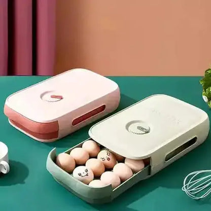 Egg Storage Box Food Storage Containers Large Capacity Egg Storage Box Refrigerator · Dondepiso