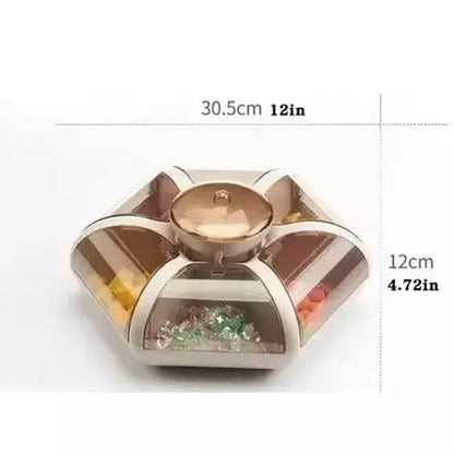 Lotus Fruit Box Food Storage Containers Black Lotus Shape Snack Storage Box with Pop up Lid · Dondepiso