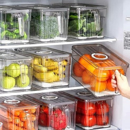 Refrigerator Storage Box Food Storage Containers Refrigerator Food Storage Box with Handle · Dondepiso