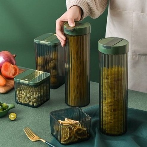 Spaghetti Sealed Container Food Storage Containers Transparent Spaghetti Sealed Jar Container · Dondepiso