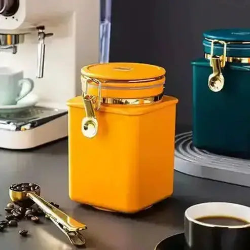 Coffee Storage Jar Food Storage Sealed Coffee Storage Jar with Lid · Dondepiso