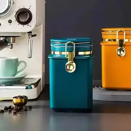Coffee Storage Jar Food Storage Sealed Coffee Storage Jar with Lid · Dondepiso