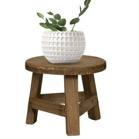 Flower Stool Stand Garden Pot Saucers & Trays Brown Mini Wooden Flower Stool Display Stand · Dondepiso
