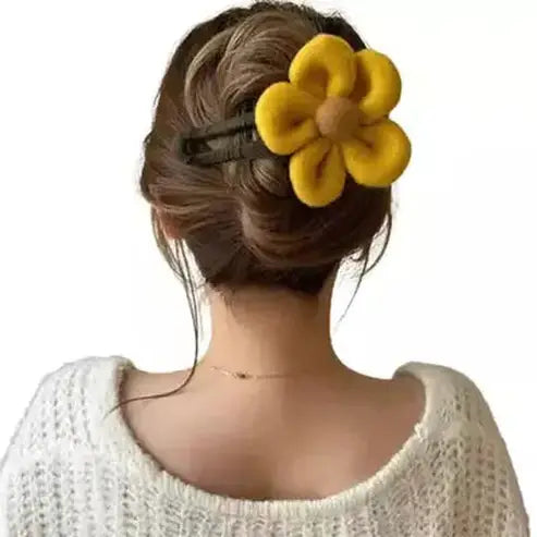 Autumn Flower Hairpin Hair Forks & Sticks D Large Autumn Flower Hairpin Plush Women – Dondepiso