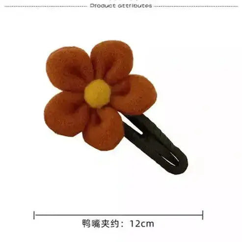 Autumn Flower Hairpin Hair Forks & Sticks Large Autumn Flower Hairpin Plush Women – Dondepiso