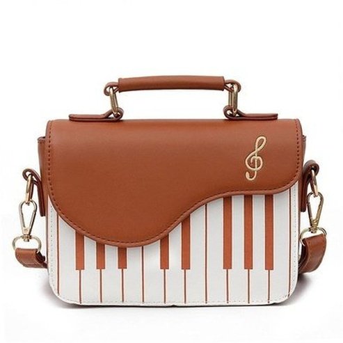 Piano Women Shoulder Bag Handbags, Wallets & Cases Brown Piano Women Shoulder Women Bag · Dondepiso