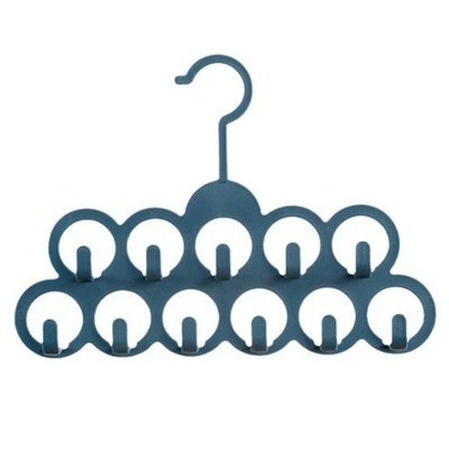 11 Holes Hanger Hook Hangers Deep Blue 11 Hole Handkerchief Organizer Hanger Hook - Dondepiso