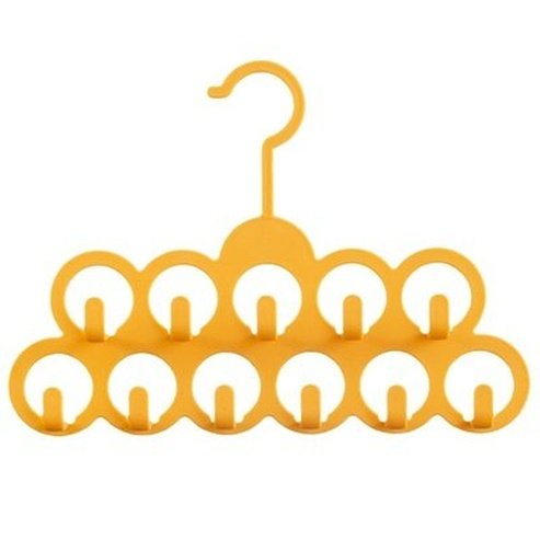 11 Holes Hanger Hook Hangers White 11 Hole Handkerchief Organizer Hanger Hook - Dondepiso