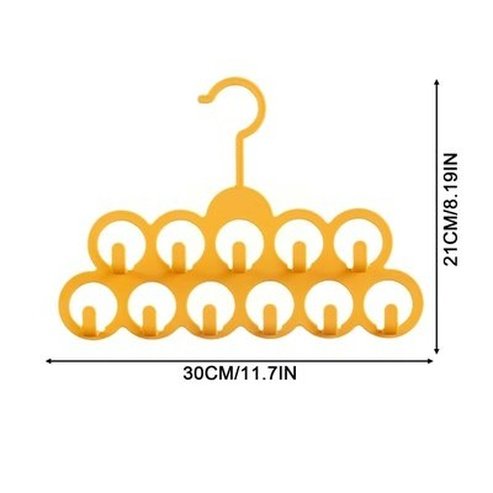 11 Holes Hanger Hook Hangers 11 Hole Handkerchief Organizer Hanger Hook - Dondepiso