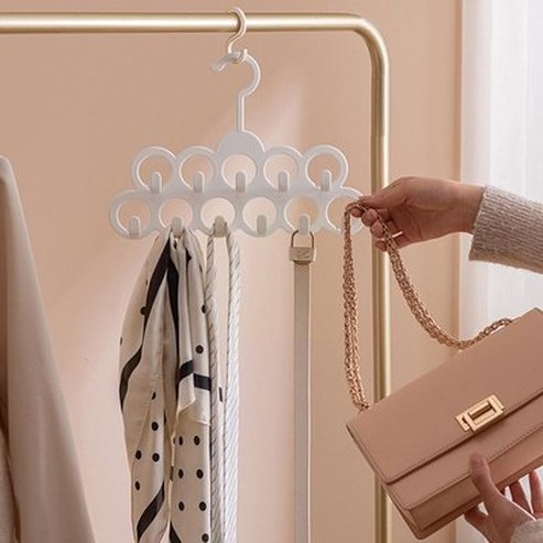 11 Holes Hanger Hook Hangers 11 Hole Handkerchief Organizer Hanger Hook - Dondepiso