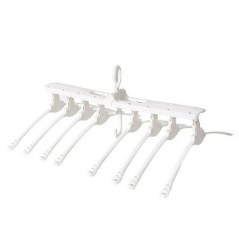 Multi Clip Clothes Hanger Hangers White Rotating Multi Clip  Hanger Clotset Organizer · Dondepiso