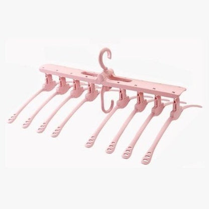 Multi Clip Clothes Hanger Hangers Pink Rotating Multi Clip  Hanger Clotset Organizer · Dondepiso