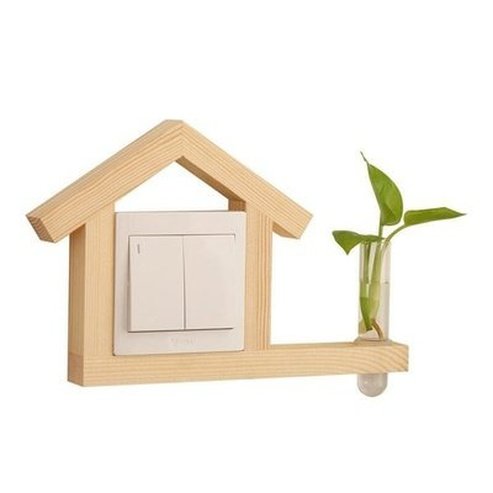 Decorative Switch Frame Home Decor Decals 2 3D House Design Decorative Switch Wooden Frame · Dondepiso
