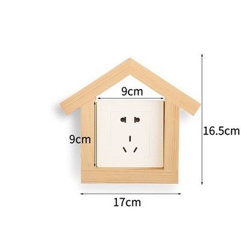 Decorative Switch Frame Home Decor Decals 3D House Design Decorative Switch Wooden Frame · Dondepiso