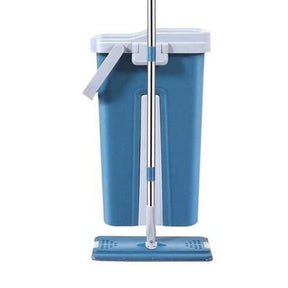 Squeeze Mop Bucket Household Cleaning Supplies Blue Squeeze mop bucket microfiber pads – Dondepiso