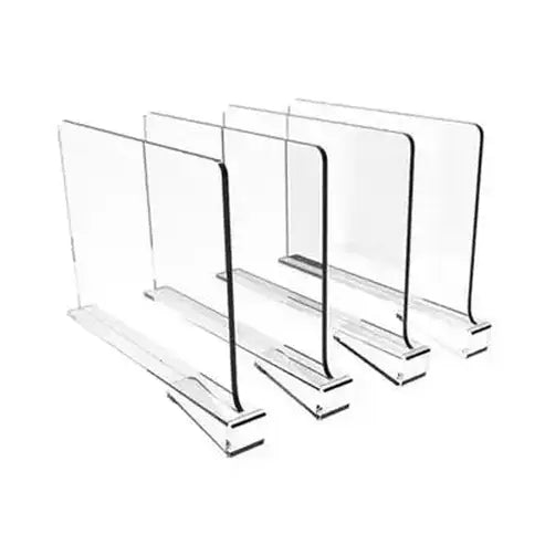 Acrylic Shelf Partition Household Drawer Organizer Inserts 4PCS Clear Shelves Shelf Dividers for Closets – Dondepiso