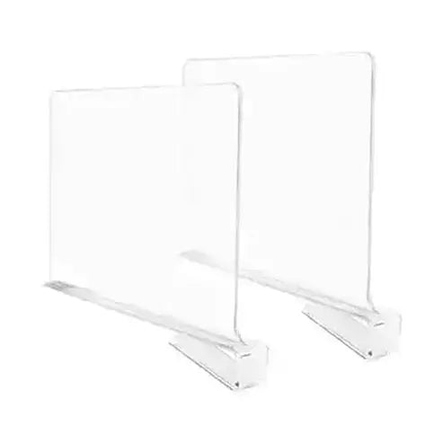 Acrylic Shelf Partition Household Drawer Organizer Inserts 2PCS Clear Shelves Shelf Dividers for Closets – Dondepiso