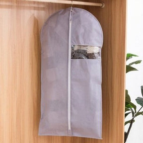 Hanging Clothes Cover Household Storage Bags Purple Dustproof Hanging Clothes Cover with Zipper · Dondepiso