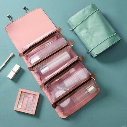 Separable Cosmetic Bag Household Storage Bags Foldable Useful 4 in 1 Mesh Separable Cosmetic Bag - Dondepiso