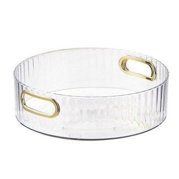 Rotating Sundries Organizer Tray Household Storage Containers Clear 360 Degree Rotating Sundries Organizer Tray · Dondepiso