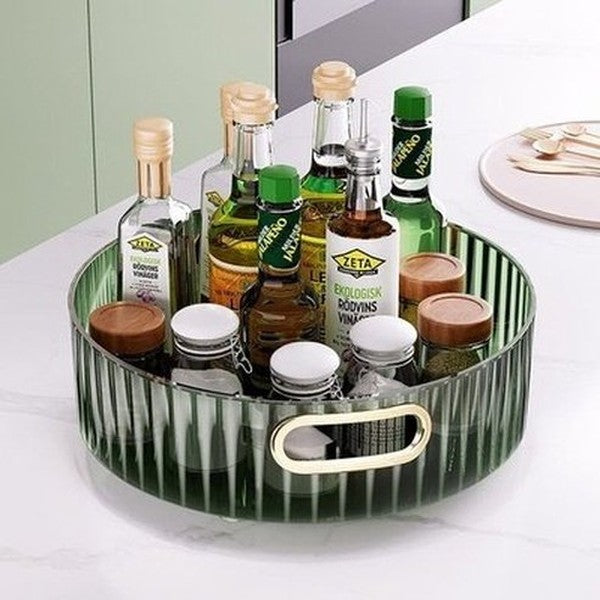 Rotating Sundries Organizer Tray Household Storage Containers 360 Degree Rotating Sundries Organizer Tray · Dondepiso