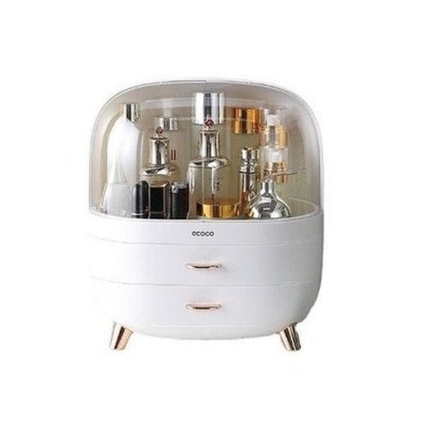 Cosmetic Storage Box Household Storage Containers White Large Capacity Dustproof Cosmetic Storage Box · Dondepiso