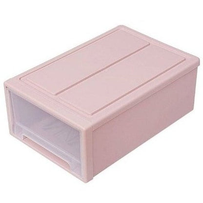 Stackable Storage Drawers Household Storage Containers Pink Large Capacity Stackable Containers Type Drawer – Dondepiso 