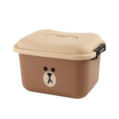 LINE FRIENDS Storage Box Household Storage Containers Brown LINE FRIENDS Anime Brown Sally Kawaii Storage Box - Dondepiso