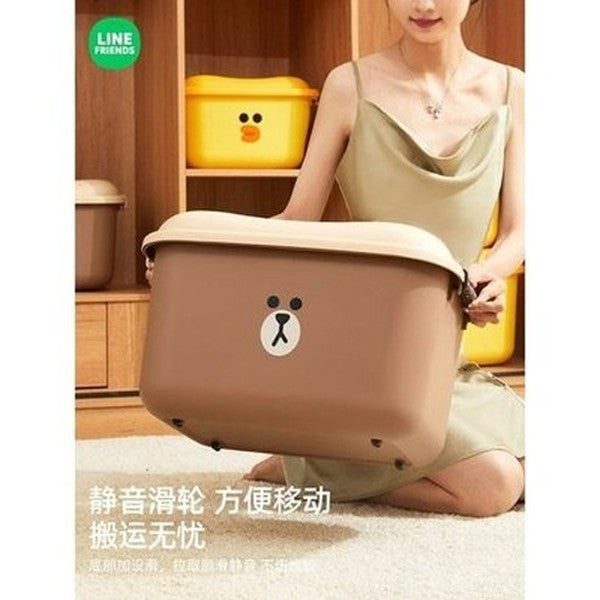 LINE FRIENDS Storage Box Household Storage Containers LINE FRIENDS Anime Brown Sally Kawaii Storage Box - Dondepiso