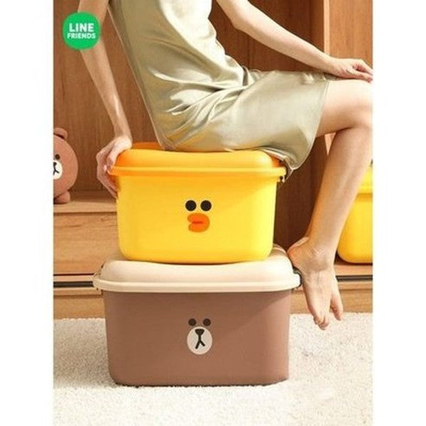 LINE FRIENDS Storage Box Household Storage Containers LINE FRIENDS Anime Brown Sally Kawaii Storage Box - Dondepiso