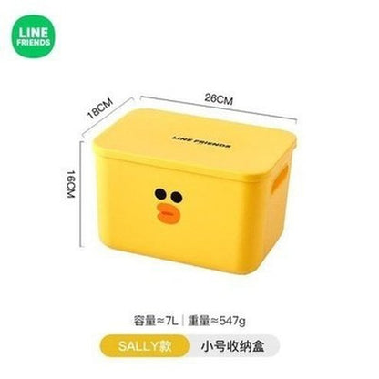 LINE FRIENDS Socks Storage Box Household Storage Containers Sally Small LINE FRIENDS Cartoon Brown Sally Clothes Storage Box - Dondepiso