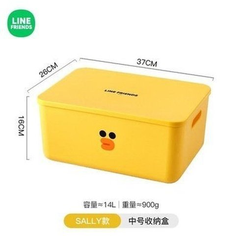 LINE FRIENDS Socks Storage Box Household Storage Containers Sally Big LINE FRIENDS Cartoon Brown Sally Clothes Storage Box - Dondepiso