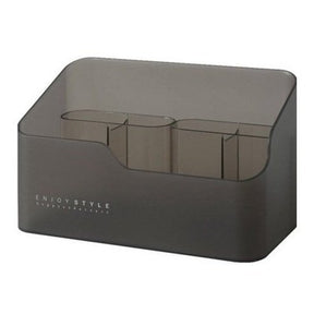 Makeup Storage Box Household Storage Containers Black Plastic Makeup Organizer Bathroom Storage Box – Dondepiso