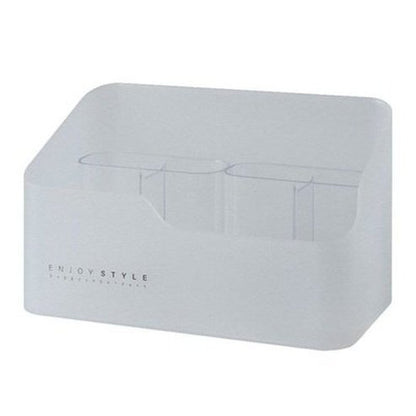 Makeup Storage Box Household Storage Containers White Plastic Makeup Organizer Bathroom Storage Box – Dondepiso