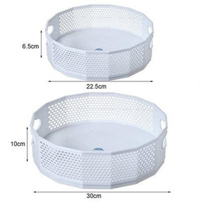 Rotating Sundries Storage Tray Household Storage Containers Rotating Large Capacity Sundries Storage Tray – Dondepiso
