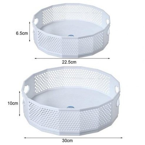 Rotating Sundries Storage Tray Household Storage Containers Rotating Large Capacity Sundries Storage Tray – Dondepiso