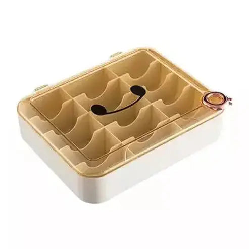 Socks Storage Box Household Storage Containers Yellow Sturdy Storage Box for Socks with Lid · Dondepiso