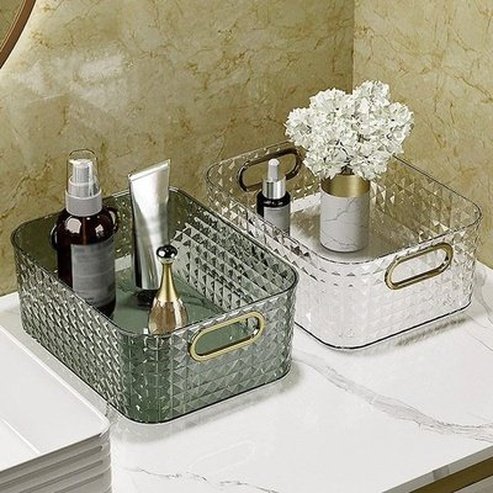 Sundries Desktop Storage Box Household Storage Containers Transparent Sundries Desktop Storage Box · Dondepiso