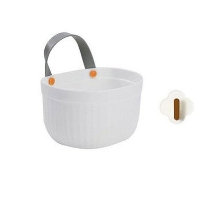 Sundry Storage Baskets Household Storage Containers White / M Wall Mount Sundries Storage Baskets – Dondepiso