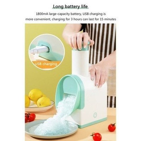 Electric Ice Crusher Ice Crushers & Shavers Green Electric Kitchen Ice Crusher USB Charging · Dondepiso