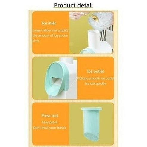 Electric Ice Crusher Ice Crushers & Shavers Green Electric Kitchen Ice Crusher USB Charging · Dondepiso