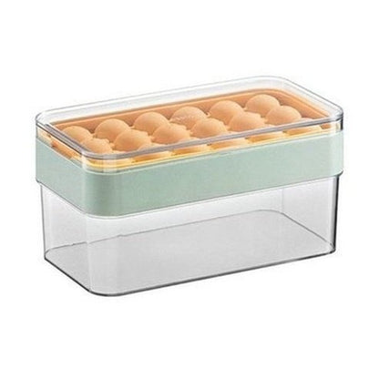 Ice Cube Mold Box Ice Cube Trays Green Multi-Grid Ice Cube Box Reusable Mold · Dondepiso