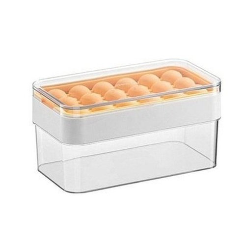 Ice Cube Mold Box Ice Cube Trays White Multi-Grid Ice Cube Box Reusable Mold · Dondepiso